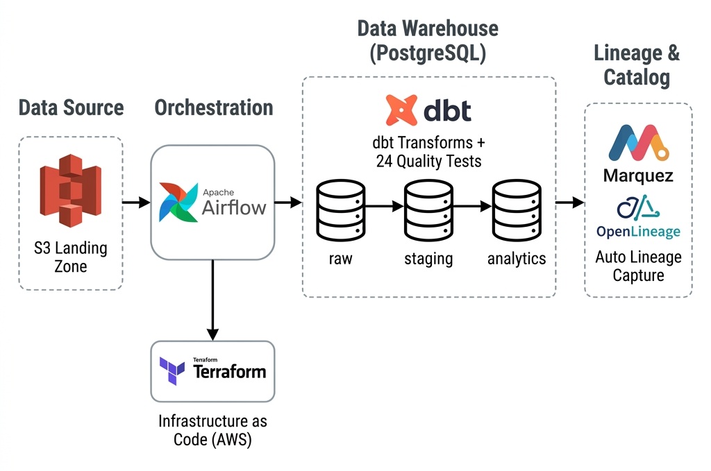 E-Commerce Data Quality & Lineage Platform